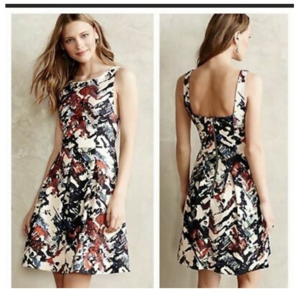 Anthropologie Maeve Capella Fit and Flare Comfortable Dress Size XS